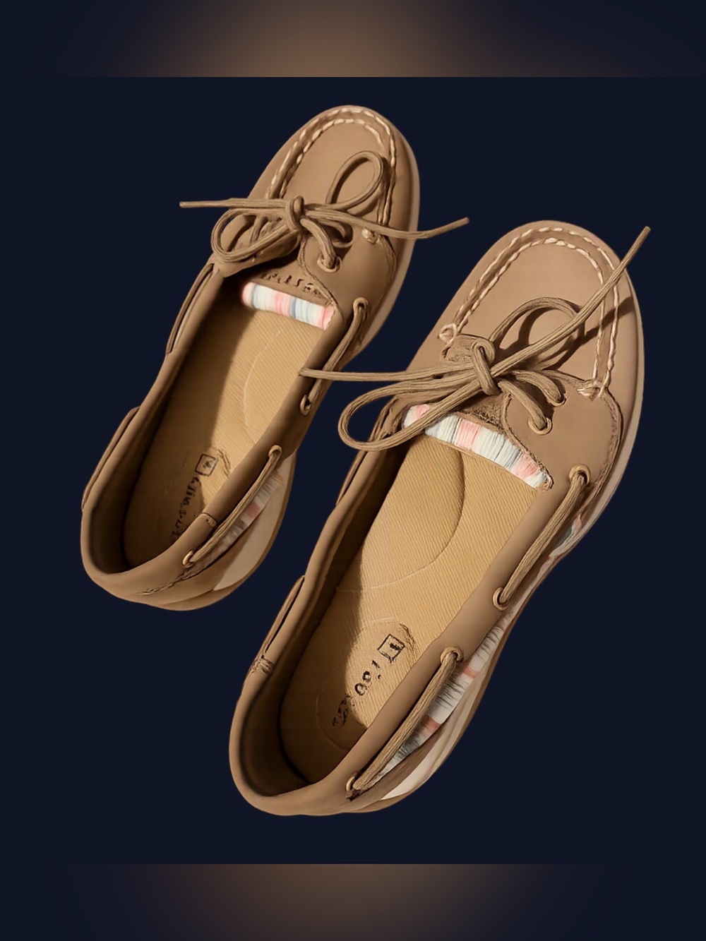 ⛵Sperry Top Sider STS91331 Size 6.5 M Boat style with Leather. EUC - Picture 1 of 6